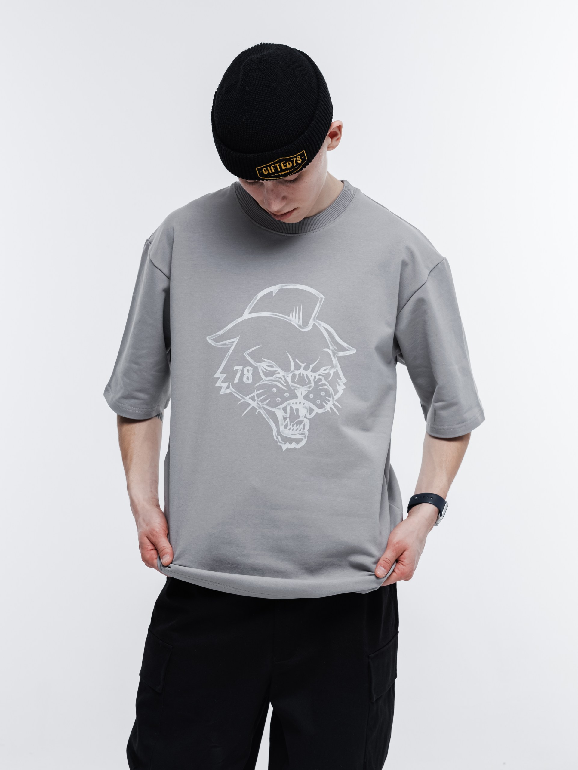 Футболка GIFTED78 25 CAT 756 серый Футболка GIFTED78 25 CAT 756 серый
