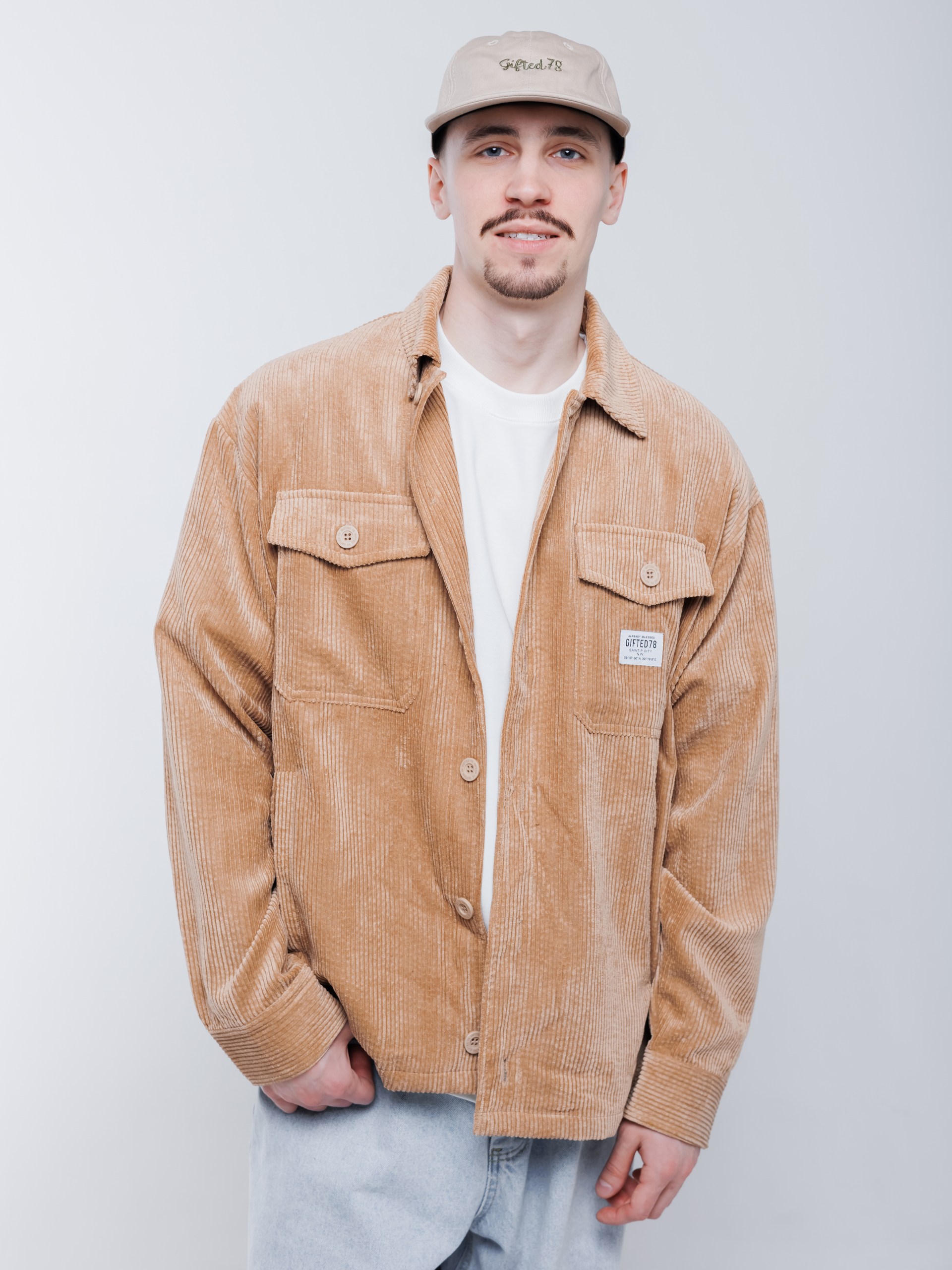 Рубашка GIFTED78 651 BRO бежевый Рубашка GIFTED78 651 BRO бежевый