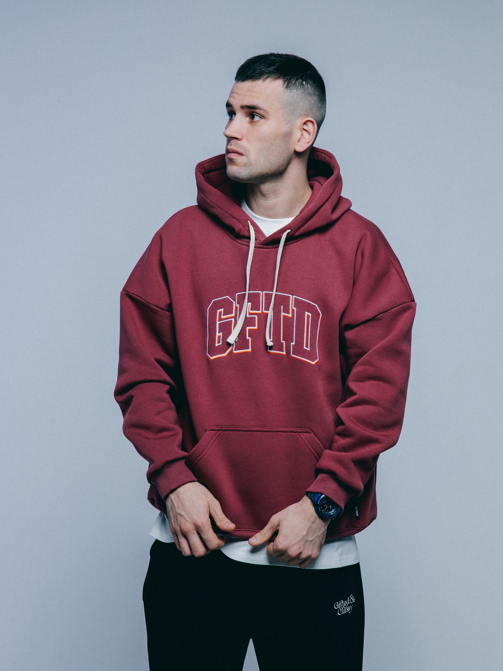 Худи "GIFTED78" 25 GFTD 752 бордовый Худи "GIFTED78" 25 GFTD 752 бордовый