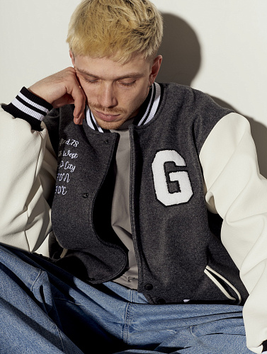 Бомбер GIFTED78 23/501 RICH серый Бомбер GIFTED78 23/501 RICH серый